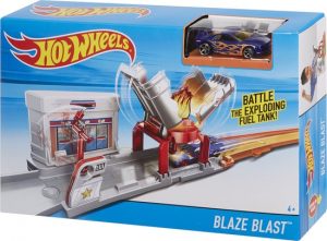 Hot Wheels Blaze Blast Racebaan - Hot wheels Autootjes Baan â€“ Auto â€“ City â€“ Cadeauset â€“ Autoâ€™s Set â€“ Hotwheels Race Baan - Garage Action - Track Builder Set â€“ Autos Stuntset â€“ Speelgoed Jongens Meisjes Kinderen Speelset Autoset â€“ Speelgo