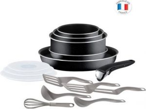 TEFAL INGENIO ESSENTIAL Pannenset 15 stuks L2009202 16-18-20-26 cm Alle warmtebronnen behalve inductie