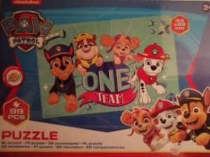 Paw Patrol - One Team Puzzel 33 x 22cm - 99 stukjes
