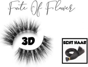 Fate Of Flower 3D Wimpers 100% Echt Haar - Wimpers magnetisch - Nep wimpers - Valse wimpers - wimper extension - Zwart - 2 Stuks