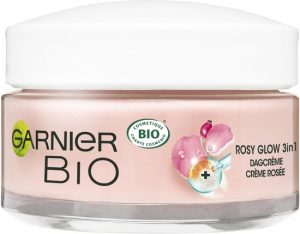 Garnier Bio 3-in-1 Rosy Glow Dagcrème - 50 ml - Met Organische Rozenbottel Olie & Vitamine C