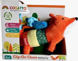 Cosatto - Clip On - Mister vox - Activity Toy - Pluche - Meneer Vos