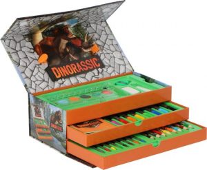 Dinorassic Kleur & Schilderkoffer - 42 Delig