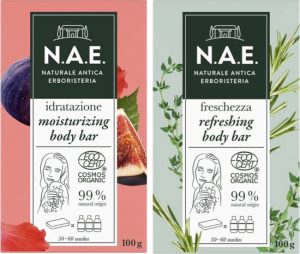 Set 2 stuks N.A.E. Lichaam Bar Verfrissend 100g en Moisturizing 100g