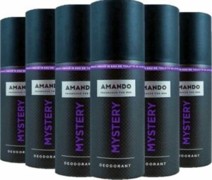 Amando Mystery Deodorant Deospray - 6 x 150ml - Voordeelverpakking