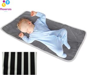 Maxenza Baby Verschoonmatje - Schuimgevuld - Big Stripes