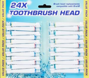 Opzetborstels passend op Oral-B 24 stuks