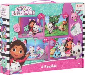 Gabbyâ€™s Dollhouse Puzzel 4-pack