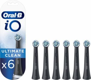 Oral-B iO Ultimate Clean Zwarte - Opzetborstels Voor Tandenborstel - Verpakking Van 6 Stuks