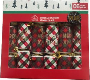Crackers - Christmascrackers - Mini Kerstkaartjes - Kerst Musthave - Groen / Rood / Wit - Set van 6 - Kerstmis - Kerstdecoratie - Tafelversiering - Aanmaakblokjes