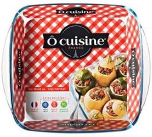 O.Cuisine Ovenschaal Neutraal 25 x 22 x 5 cm - 1.6L l Transparant 1 Stuk - Met Deksel