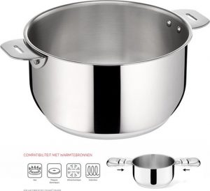 Lagostina Salvaspazio Lagoseal Hoogwaardig 18/10 Chroomstaal Kookpan - Ø 26