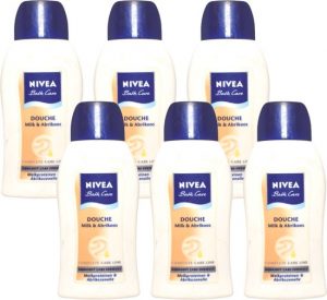 Nivea Bath Care Douche Milk & Abrikoos Bundel - 6 x 50 ml