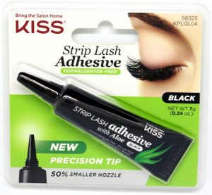 Kiss My Face - Strip Lash Adhesive With Aloe Black - Black Eyelash Glue