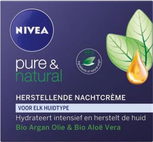 NIVEA Pure & Natural Herstellend Nachtcrème - 50 ml