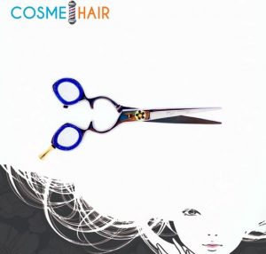 Cosmehair Professional Barber kappersschaar 5,5' - Blue lagoon