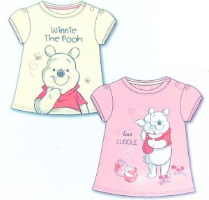 2 Stuks Disney Baby Winnie de Poeh T-shirts - Maat 80/86