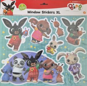 Bing Raamstickers XL - Bing 7 XL raam stickers herbuikbaar