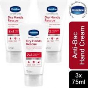 Vaseline HandcrÃ¨me - Dry Hands Rescue - 3 x 75 ml