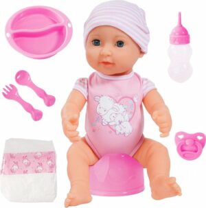 Bayer Design 94071AA Pasgeboren pop Piccolina New Born Baby met accessoires