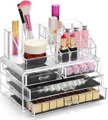 Make-up organizer - Tweedelig - Cosmetica opbergdoos