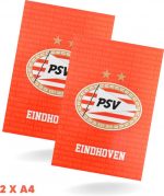 PSV Eindhoven A4 Schoolschrift Gelijmd - 2 Stuks