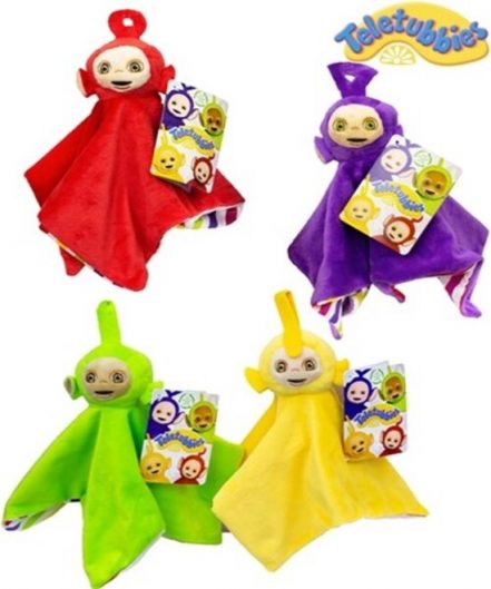 Teletubbies Knuffeldoek - Rood - Po - 27x27 cm