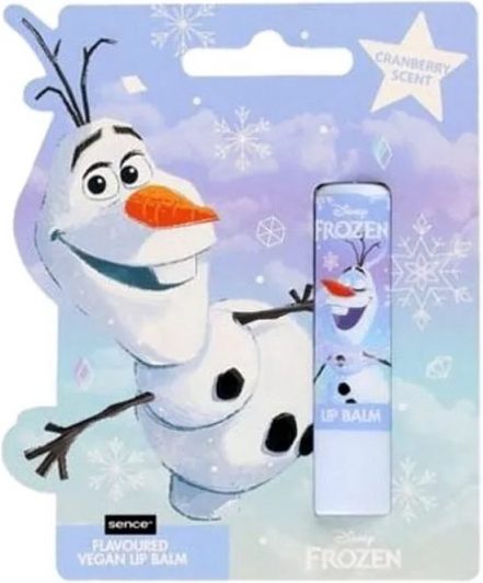 1 Sence lippenbalsem Frozen - Sneeuwpop Olaf - vegan lip balm - cranberry scent - granberries lipbalsem stick