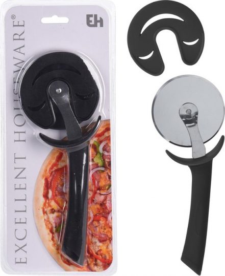 Resal Homeware Pizzasnijder RVS En PP Handvat - Zwart