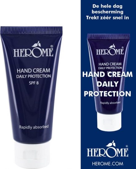 Herome Handcreme - Daily Protection SPF 8 - Reis miniâ€™s - voor de Dagelijkse Verzorging, Beschermend en trekt snel in - 30ml.