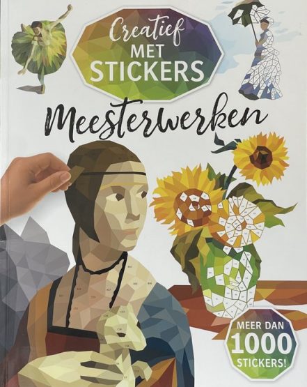 Creatief met stickers - Meesterwerken - Stickerboek - Creatieve stickerkunst - 8 beroemde schilderijen