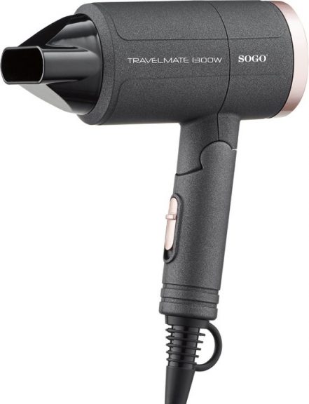 Sogo SS-3620 Opvouwbare Reis Haardroger - 1300W - Compacte Reisföhn - Mini Haardroger Ideaal voor Onderweg