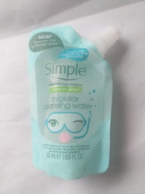 Simple micellar cleansing water