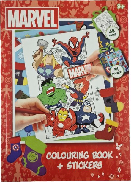 Kerst Kleurboek "Avengers" 48 Paginaâ€™s