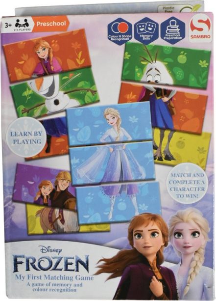Disney Frozen - Mijn Eerste Passpel Match met 18 kaarten 6 Frozen Karakters - 3+