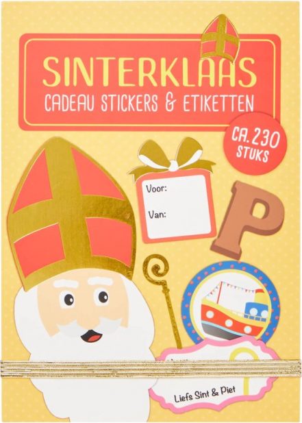 Sinterklaas Cadeaustickers en Etiketten | 230 stuks | Naamstickers | Pakjesavond