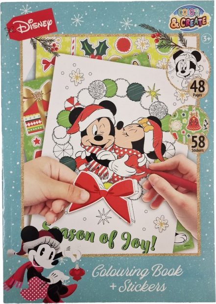 Kerst Kleurboek "Mickey & Minnie" 48 Paginaâ€™s