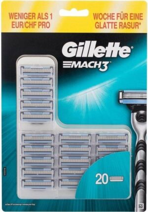 Gillette Mach3 Scheermesjes - 20 stuks