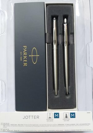 Parker Jotter Staal GT set - (balpen en vulpen)