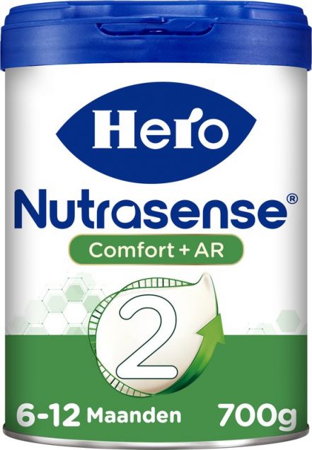 Hero Baby Nutrasense Comfort+ 2 (6+ Maanden) - Flesvoeding - Opvolgmelk - 1 x 700gr - Palmolie Vrij