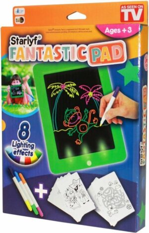 Tekentablet - tekenbord kinderen - Starlyf Fantastic Pad met Platen en 3 Stiften