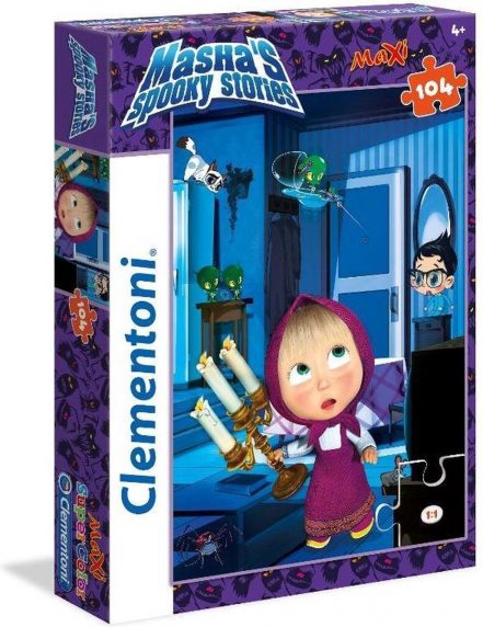 Clementoni Masha's griezelige verhalen puzzel - 104 puzzelstukjes