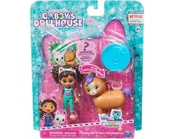 Gabby’s Poppenhuis - Speelset met Gabby en Kiho de kittenhoorn - met accessoires en poppenhispakketje - Gabbys Poppenhuis - Gabby's Dollhouse