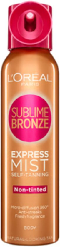 L'Oréal Paris Sublime Bronze Express Mist Zelf bruinende Mist Voor het lichaam - 150 ml
