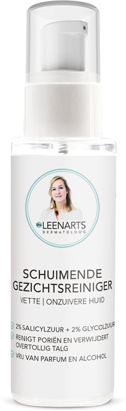 Drs Leenarts Schuimende Gezichtsreiniger - Acne - Puistjes - Mee-eters verwijderen - Salicylzuur - Glycolzuur - 100ml