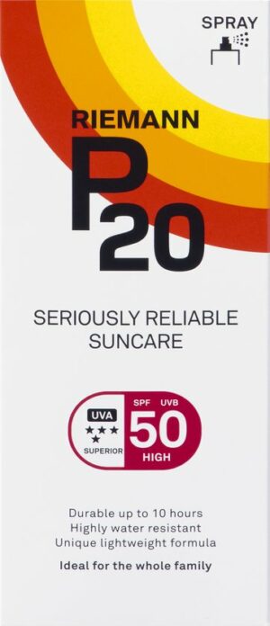 P20 SPF 50 - Zonnebrand Spray - Factor 50 - 200 ml
