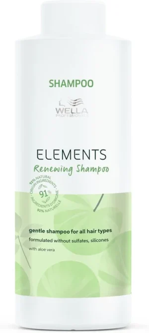 Wella Elements Renewing Shampoo 1000ml - Normale shampoo vrouwen - Voor Alle haartypes