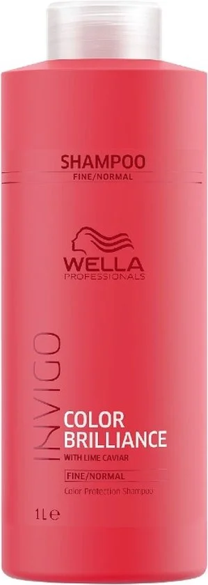 Wella Profesionals Color Brilliance Shampoo fijn/normaal haar 1000ml - Normale shampoo vrouwen - Voor Alle haartypes