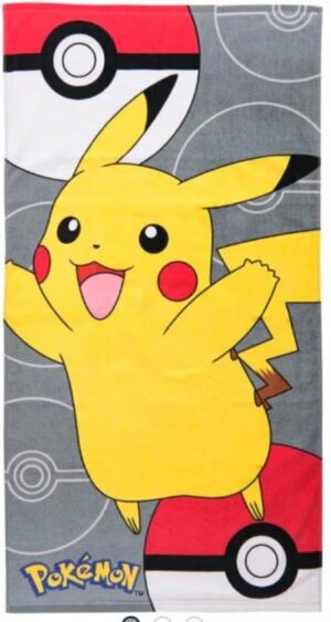 POKEMON STRANDLAKEN - PIKACHU - 70 X 140 CM - KATOEN - BADLAKEN