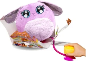Little Biggies - Fantasy Konijn - opblaasbare pluchen knuffelbal - Paars - 3+ Jaar
